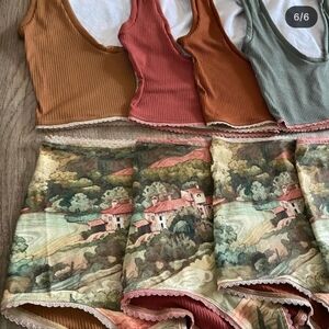 Nwot Studio Ten Fifteen Tuscan Landscape Moss Set